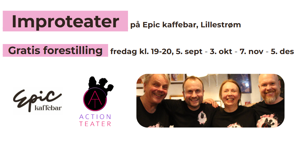 Forestillinger på Epic kaffebar i høst